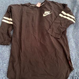 Nike black with red and white stripes